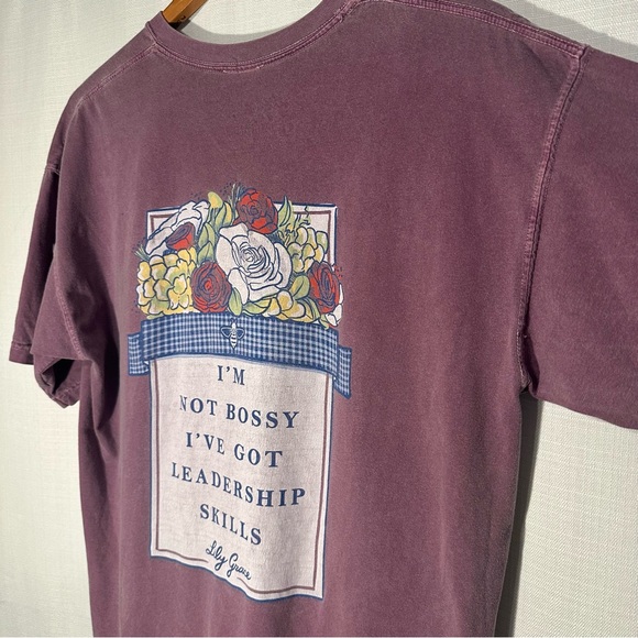 Lily Grace I’m Not Bossy Leadership Skills Crewneck Short Sleeve Pocket T-Shirt - Picture 7 of 10